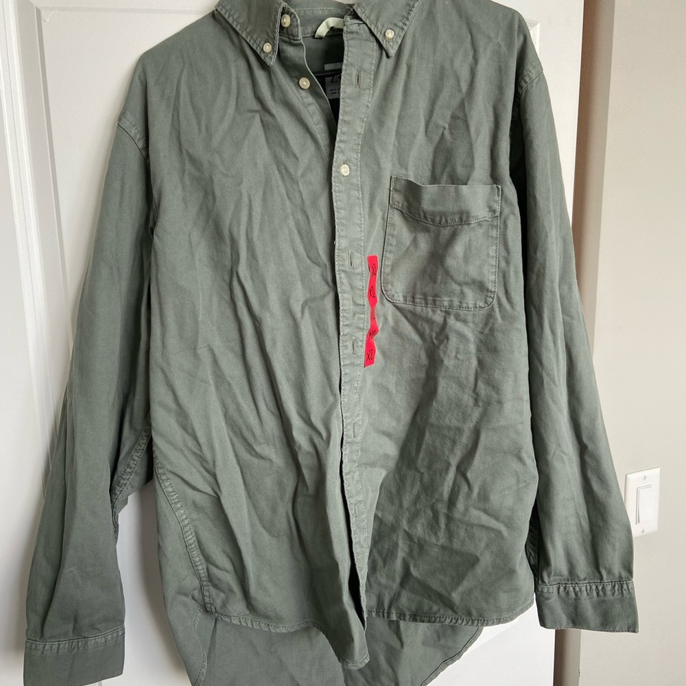 NWT ZARA MENS BUTTON DOWN SHIRT XL